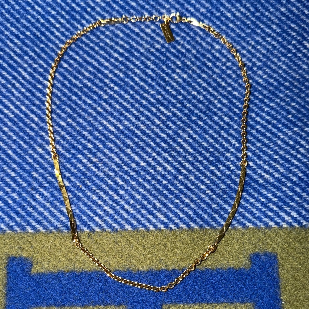 Saint Laurent Elegant Gold Chain Necklace